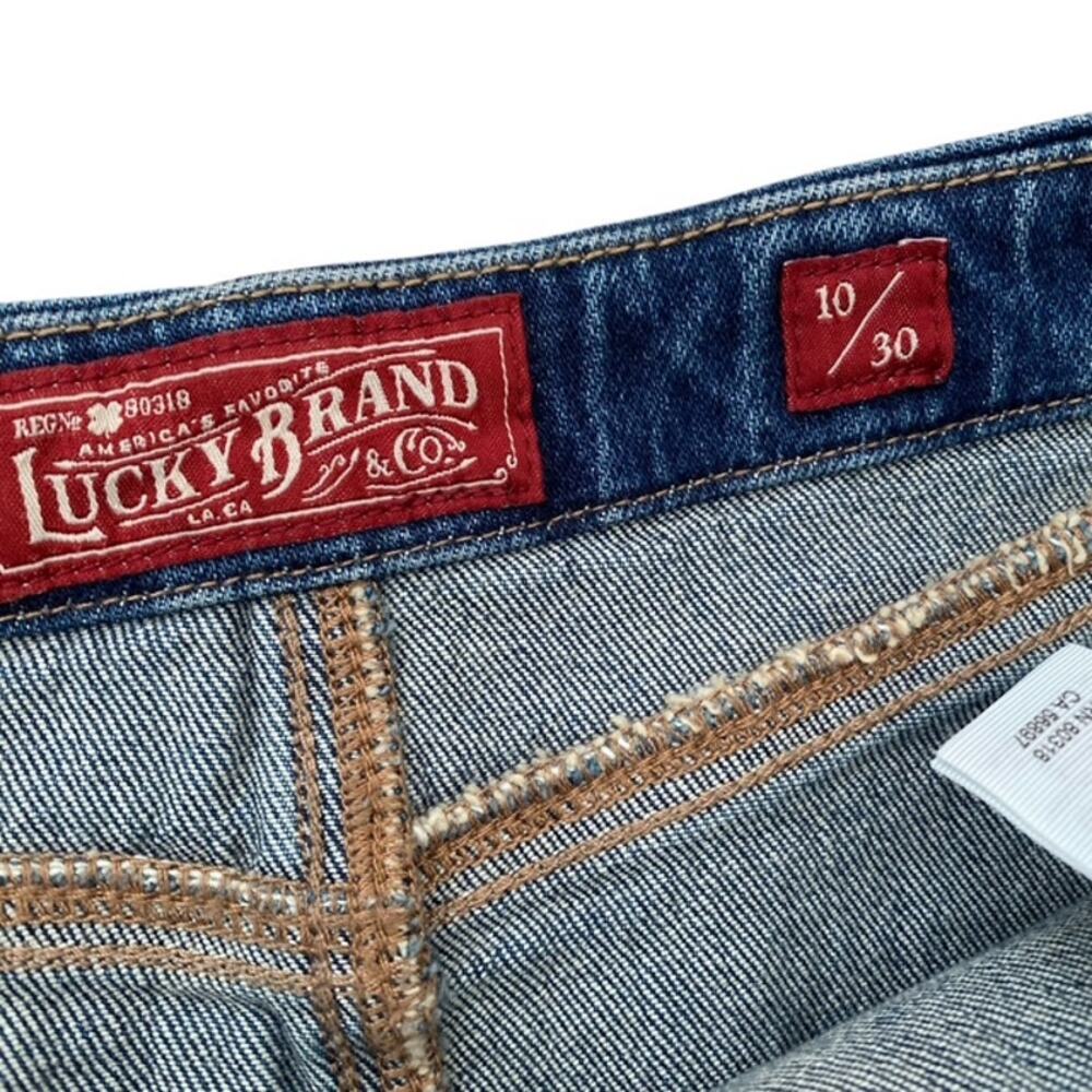 Lucky Brand Button Front Denim Skirt - Jean Skirt - 10 / 30 - Picture 4 of 5